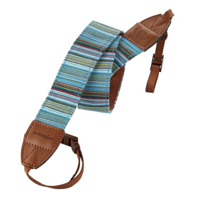 Straps & Holders - Camera Strap Ben Walimex pro 21329 Sand/Light Blue/Light Grey - quick order from manufacturer