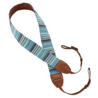 Straps & Holders - Camera Strap Ben Walimex pro 21329 Sand/Light Blue/Light Grey - quick order from manufacturer