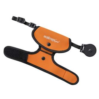 Kameru siksniņas - Walimex Pro Orange Neoprene Wrist Strap 21337 - быстрый заказ от производителя