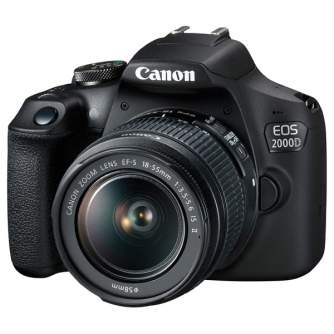 DSLR Cameras - Canon EOS 2000D + 18-55mm IS II Kit, black - quick order from manufacturer