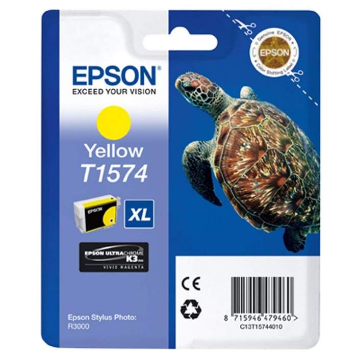 Printeri un piederumi - Epson T1574 Yellow Ink Cartridge - 149767 - быстрый заказ от производителя