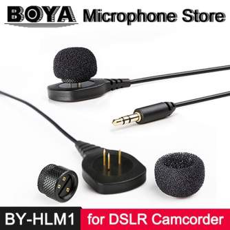 Lavalier Microphones - Boya Pin Microphone BY-HLM1 for DSLR and Camcorders - quick order from manufacturer