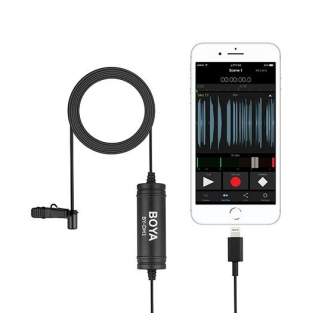 Piespraužamie mikrofoni (Lavalier) - Boya Lavalier Microphone BY-DM1 for iOS with Lighting connector - ātri pasūtīt no ražotāja