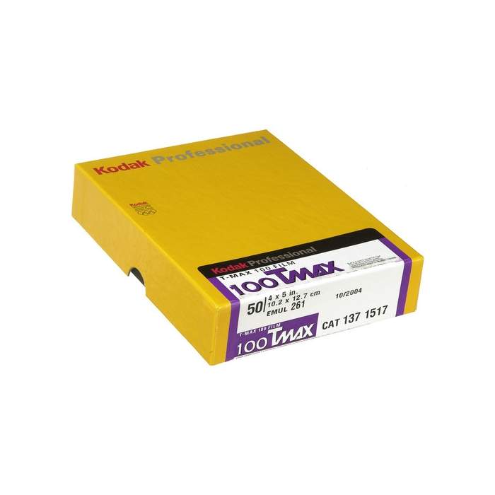 Photo films - KODAK T-MAX 100 4X5 50 SHEETS - quick order from manufacturer