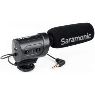 Videokameru mikrofoni - Saramonic Mini SR-M3 направленный конденсаторный накамерный микрофон - быстрый заказ от производителя