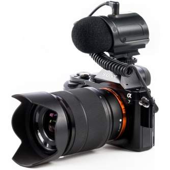 Videokameru mikrofoni - Saramonic SR-PMIC2 Kompakts pasīvais mikrofons kamerām, 3.5mm TRS/TRS - ātri pasūtīt no ražotāja