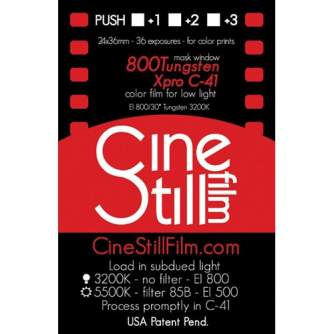 Photo films - CineStill 800 Tungsten Xpro C-41 roll film 120 - quick order from manufacturer