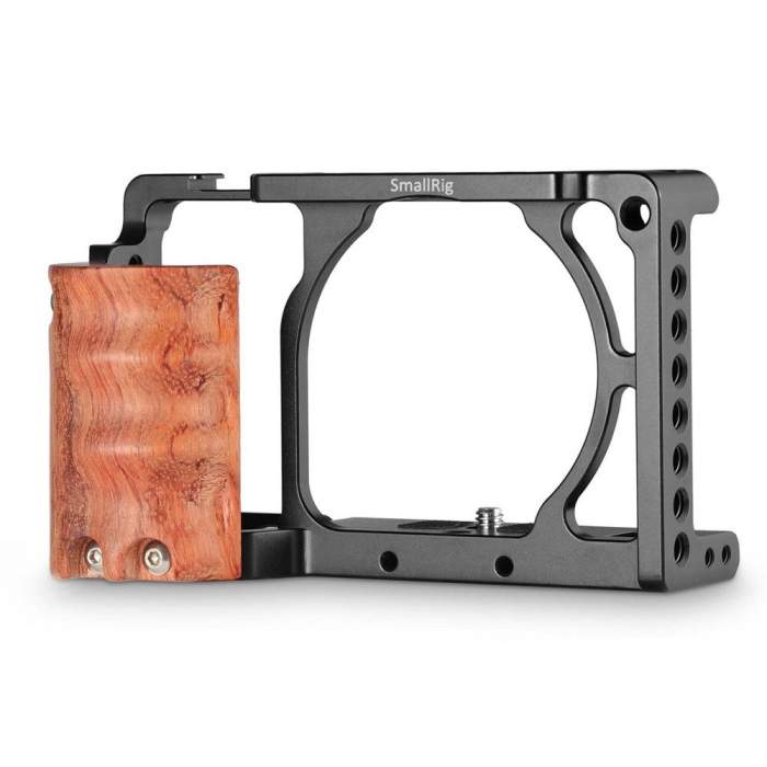 Рамки для камеры CAGE - SmallRig 2082 Cage w/ Wood Handg for A6000/6300 - быстрый заказ от производителя