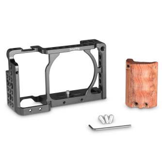 Camera Cage - SmallRig 2082 Cage w/ Wood Handg for A6000/6300 - quick order from manufacturer