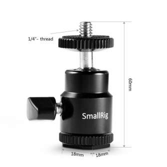 Rigu aksesuāri - SmallRig 761 Cold Shoe naar 1/4 Threaded Adapter - быстрый заказ от производителя