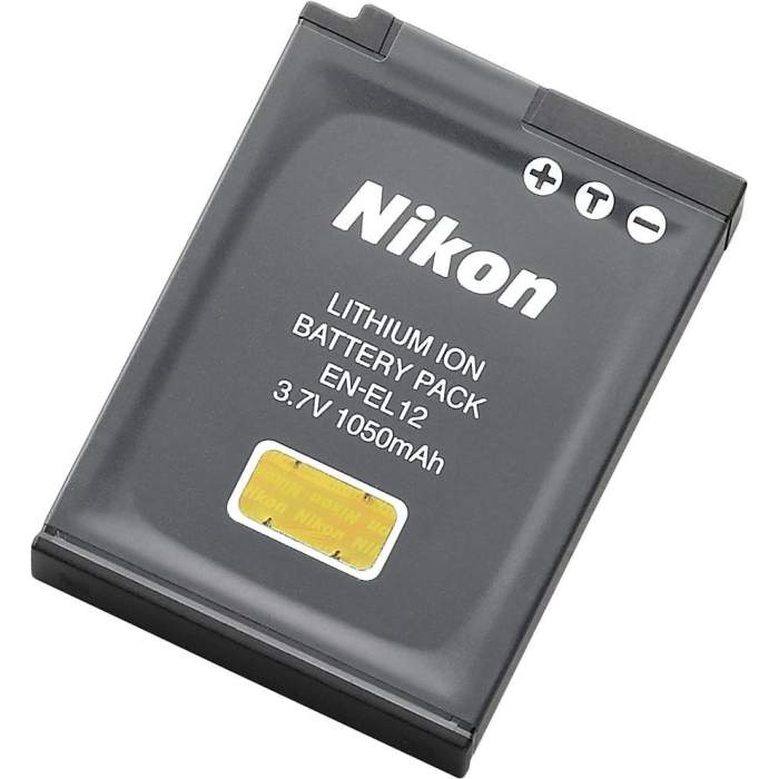 Camera Batteries - Nikon EN-EL12 Rechargeable Battery for CoolPix Cameras - quick order from manufacturer