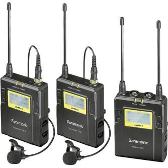 Wireless Audio Systems - Saramonic Lavalier Microphone Set UwMic9 TX9 + TX9 + RX9 UHF Wireless - quick order from manufacturer