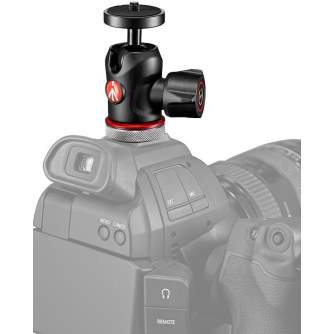 Statīvu galvas - Manfrotto lodveida galva MH492LCD-BH Micro + Cold Shoe - ātri pasūtīt no ražotāja