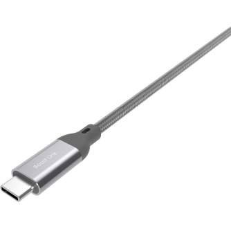 Cables - Silicon Power cable USB-C 1m braided, grey (LK30AC) - quick order from manufacturer