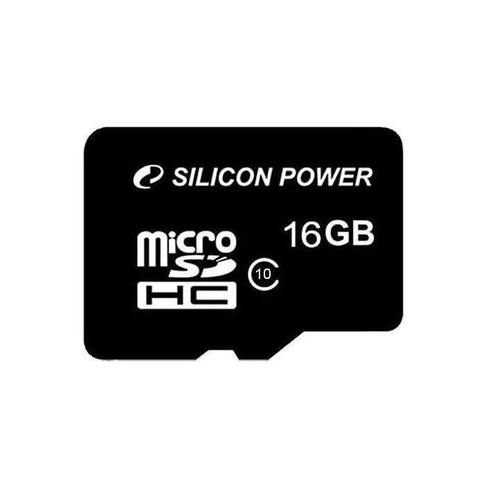 Atmiņas kartes - Silicon Power atmiņas karte microSDHC 16GB Class 10 + adapteris - ātri pasūtīt no ražotāja