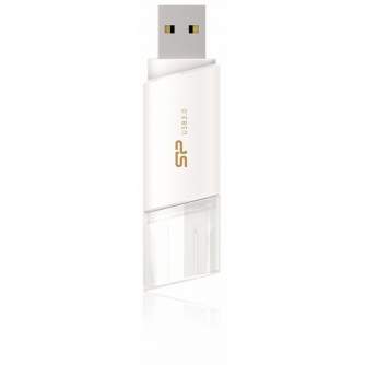 USB memory stick - Silicon Power flash drive 64GB Blaze B06 USB 3.0, white - quick order from manufacturer