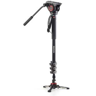 Monopods - Manfrotto XPRO 4 section video monopod w Fluid head & FLUIDTECH base (MVMXPRO500) - quick order from manufacturer