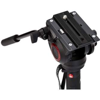 Monopods - Manfrotto XPRO 4 section video monopod w Fluid head & FLUIDTECH base (MVMXPRO500) - quick order from manufacturer