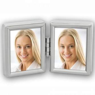 Photo Frames - Zep Double Photo Frame 8735DL Silver 2x 3,5x4,5 cm - quick order from manufacturer