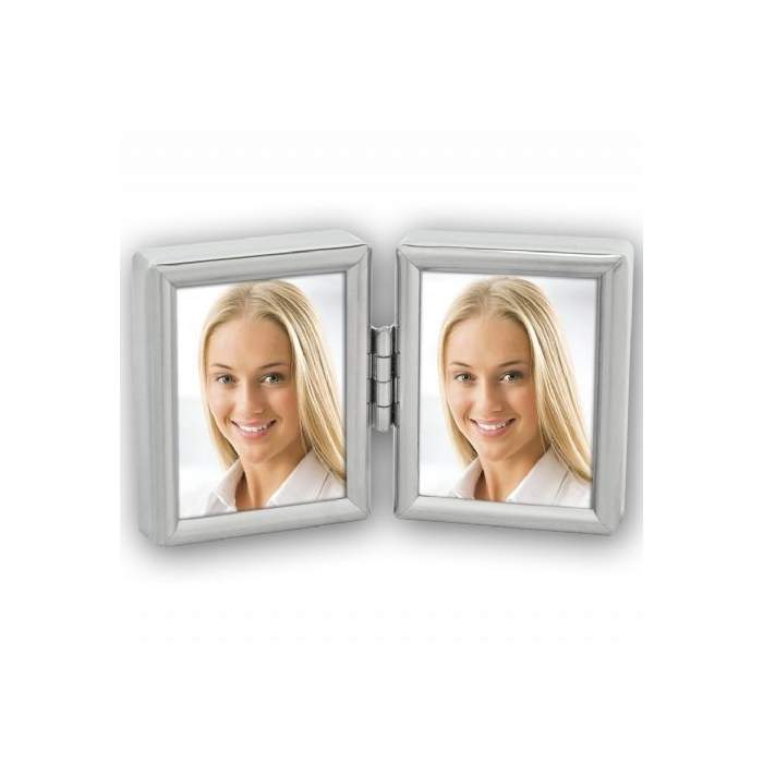 Photo Frames - Zep Double Photo Frame 8735DL Silver 2x 3,5x4,5 cm - quick order from manufacturer