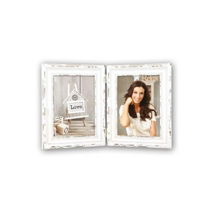 Photo Frames - Zep Wooden Double Photo Frame SY846 Saint Michel 2x 10x15 cm - quick order from manufacturer