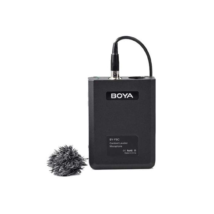 Lavalier Microphones - Boya Cardioid Lavalier Microphone BY- F8C for Video or Instruments - quick order from manufacturer