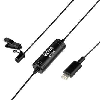 Piespraužamie mikrofoni (Lavalier) - Boya Lavalier Microphone BY-DM1 for iOS with Lighting connector - ātri pasūtīt no ražotāja