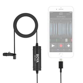 Piespraužamie mikrofoni (Lavalier) - Boya Lavalier Microphone BY-DM1 for iOS with Lighting connector - ātri pasūtīt no ražotāja