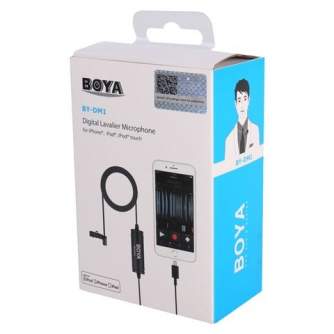 Piespraužamie mikrofoni (Lavalier) - Boya Lavalier Microphone BY-DM1 for iOS with Lighting connector - ātri pasūtīt no ražotāja