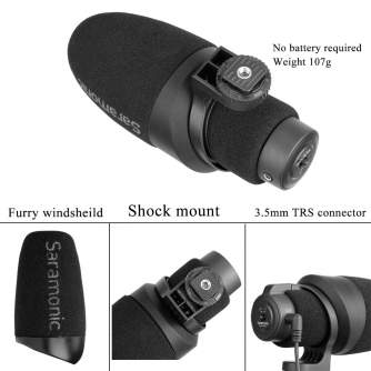 On-Camera Microphones - Microphone Saramonic CamMic for dslr, cameras & smartphones - quick order from manufacturer