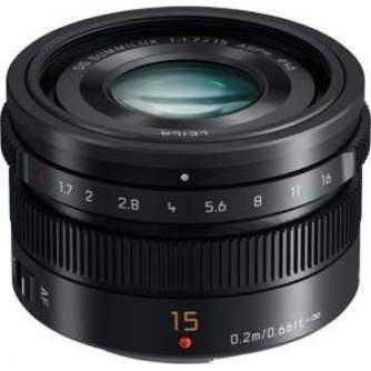 Mirrorless Lenses - Panasonic LEICA DG SUMMILUX 15mm / F1.7 ASPH. (H-X015E-S) Silver - quick order from manufacturer