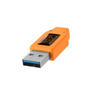 Cables - Tether Tools TETHERPRO USB 3.0 TO USB-C 4.6 M ORANGE - quick order from manufacturer