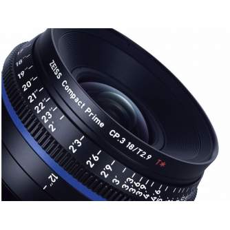 CINEMA Video Lences - ZEISS COMPACT PRIME CP,3 18MM T2,9 CANON EF - quick order from manufacturer