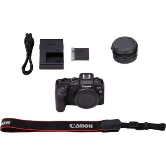 Bezspoguļa kameras - Canon EOS RP Body Hybrid camera + EF-EOS R adapter - ātri pasūtīt no ražotāja