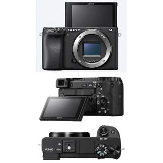 Mirrorless Cameras - Sony A6400 Body (Black) | (ILCE-6400/B) | (6400) | (Alpha 6400) - quick order from manufacturer