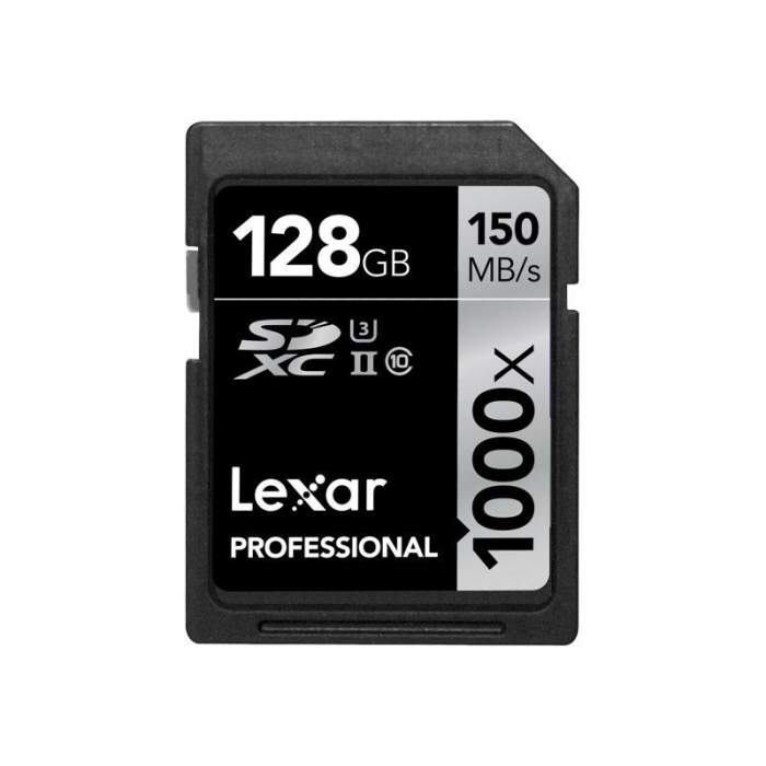 Aksesuāri - LEXAR 128GB 1000X PROF. SDXC UHS2