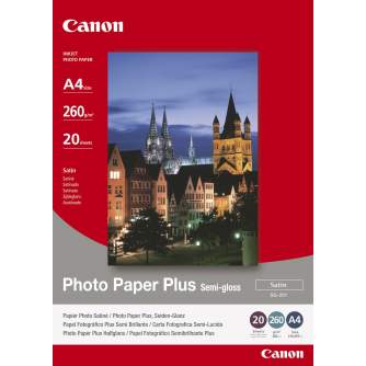 Photo paper for printing - Canon photo paper SG-201 A4 260g 20 sheets - quick order from manufacturer