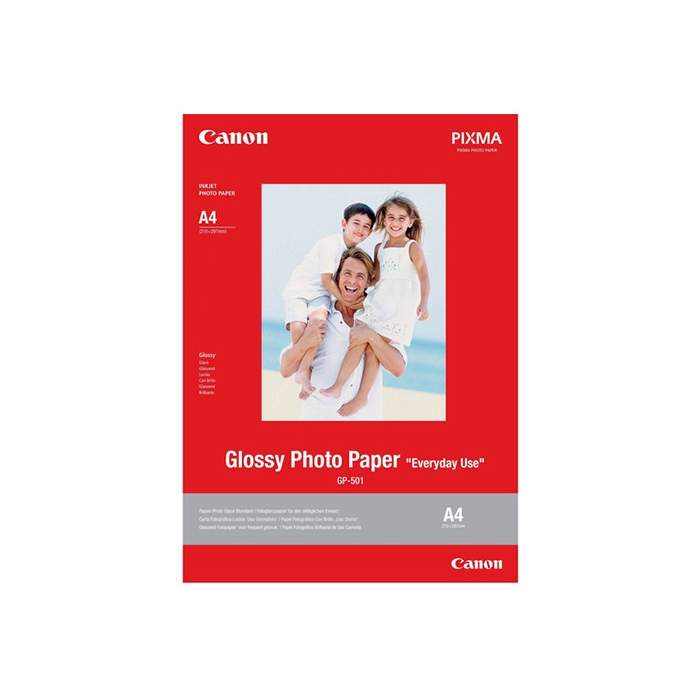 Fotopapīrs printeriem - Canon fotopapīrs GP-501 A4 Glossy 200g 20 lapas - ātri pasūtīt no ražotāja