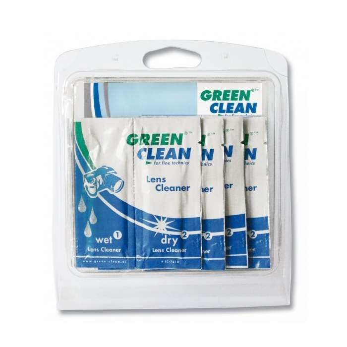 Foto kameras tīrīšana - Green Clean LC-7010-10 Салфетки для очистки оптики 10 салфеток - купить сегодня в магазине и с доставкой