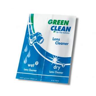 Foto kameras tīrīšana - Green Clean LC-7010-10 LensCleaner 10 pc. - hang box - perc šodien veikalā un ar piegādi