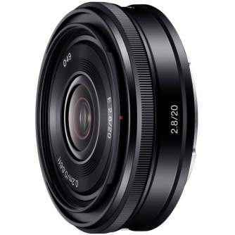 Mirrorless Lenses - Sony E 20mm F2.8 (Black) | (SEL20F28) - быстрый заказ от производителя