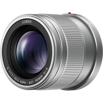 Mirrorless Lenses - Panasonic LUMIX G 42.5mm / F1.7 ASPH. / POWER O.I.S. (H-HS043E-S) Silver - quick order from manufacturer