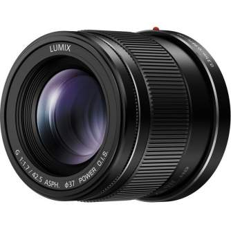 MIRRORLESS Objektīvi - PANASONIC LUMIX G 42,5MM F1.7 OIS BLACK - ātri pasūtīt no ražotāja