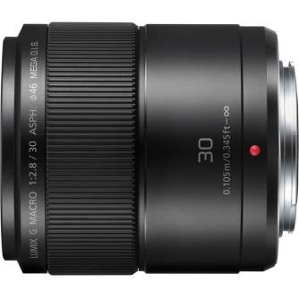 Mirrorless Lenses - Panasonic LUMIX G Macro 30mm f 2.8 Asph Mega O.I.S H HS030 - quick order from manufacturer