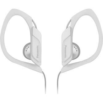 Discontinued - Panasonic RP-HS34E-W Water Resistant Sports Earphones, White, IPX2