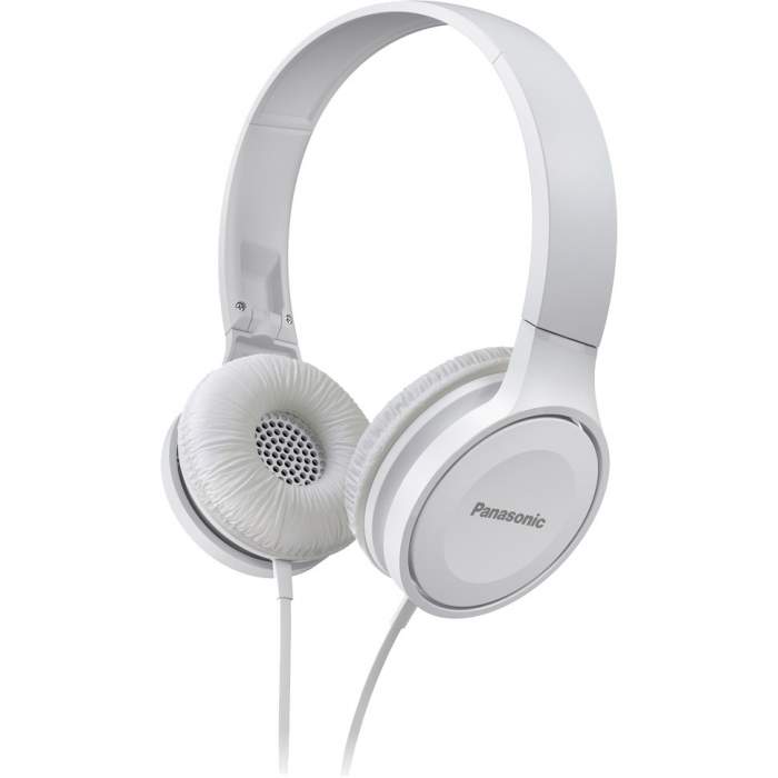 Austiņas - Panasonic RP-HF100E-W On-Ear Headphones, White, 30mm driver, Foldable - быстрый заказ от производителя