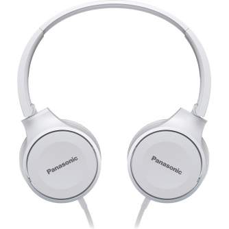 Headphones - Panasonic RP-HF100E-W On-Ear Headphones, White, 30mm driver, Foldable - quick order from manufacturer