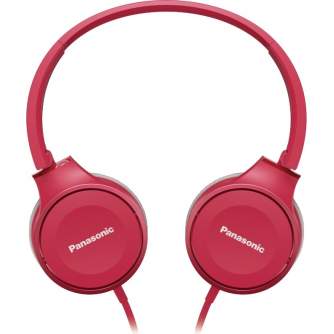 Headphones - Panasonic RP-HF100E-P On-Ear Headphones, Pink, 30mm, Foldable, Lightweight - quick order from manufacturer