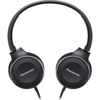 Austiņas - Panasonic RP-HF100E-K On-Ear Headphones, Black, 30mm, Foldable - ātri pasūtīt no ražotāja