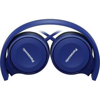 Headphones - Panasonic RP-HF100E-A On-Ear Headphones, Blue, 30mm driver, Foldable - quick order from manufacturer